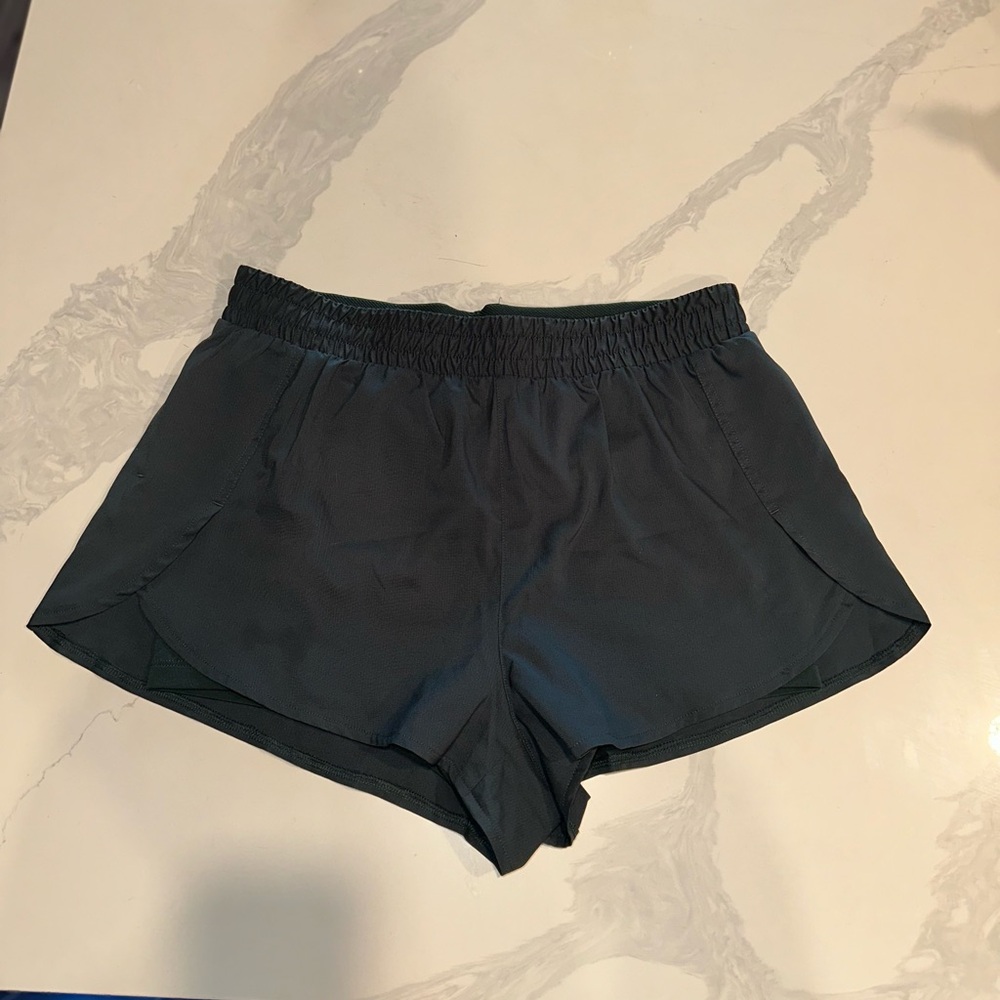 Girlfriend Collective Green Trail Shorts